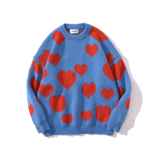 Men's Heart Full Jacquard Sweater